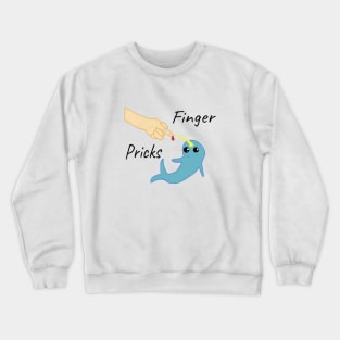 Narwhal Finger Pricks Crewneck Sweatshirt